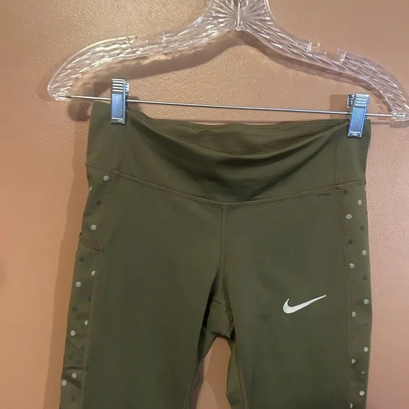 NIKE DRI-FIT REFLECTIVE ATHLETIC/FITNESS/RUNNING PANTS  SMALL, SIDE/REAR POCKET - Picture 4 of 10